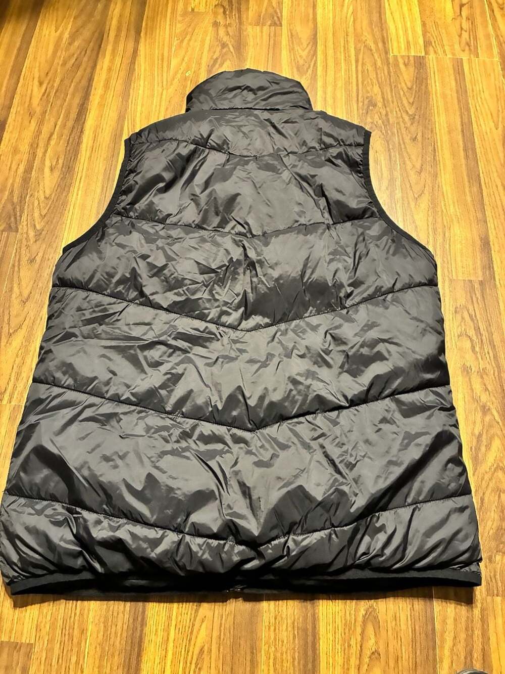 Xersion Women's Packable Puffer Vest Black Chevron Quilted Full Zip XL - Picture 2 of 6
